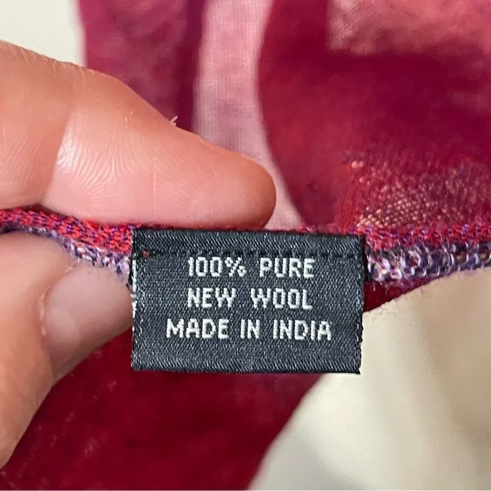 ❄️ 100% Pure Wool Women’s Lightweight‎ Fringed Scarf